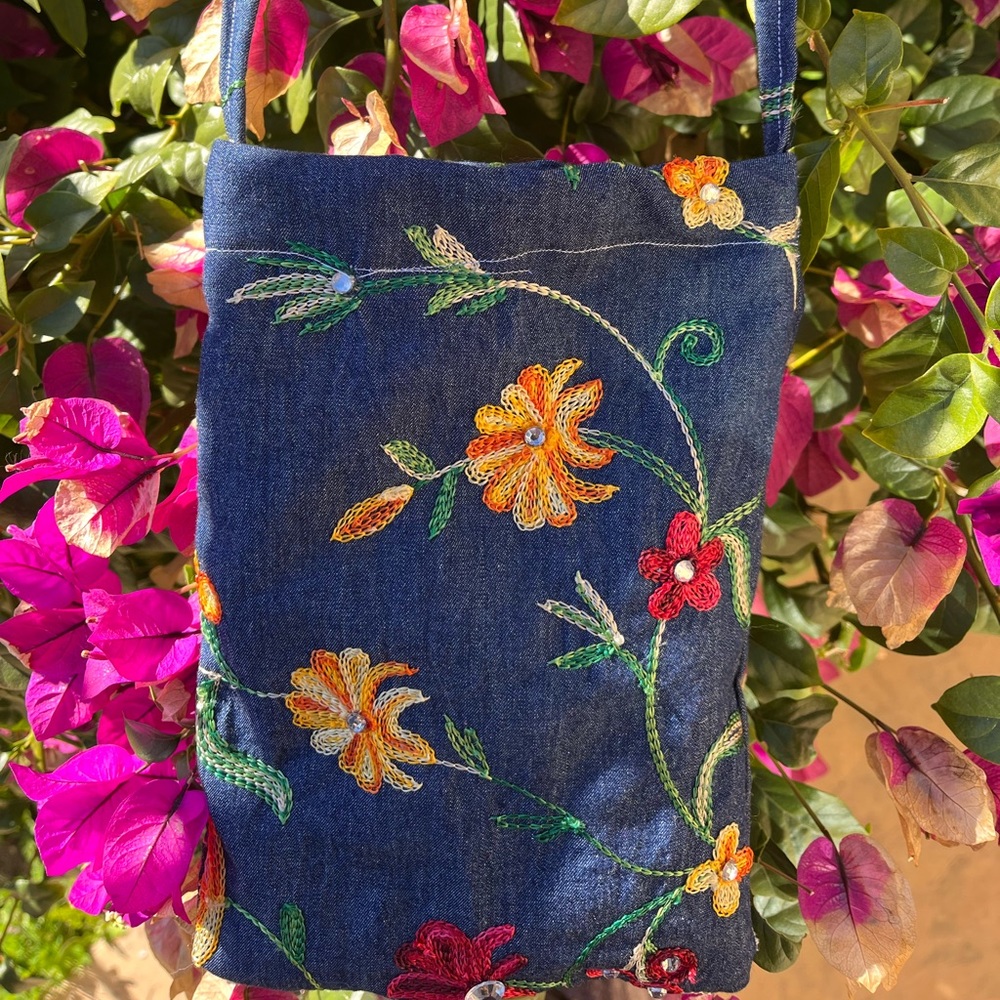 Handmade Jean shoulder bag